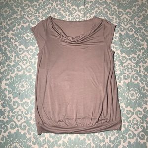 Ann Taylor Loft Women’s Gray Draped Shirt
